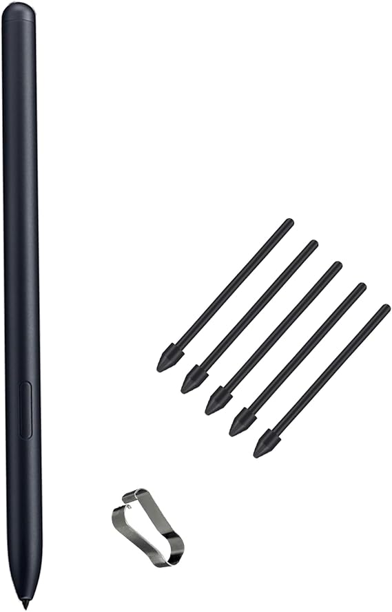 Galaxy Book 4/5 Pro 360 Pen for Samsung Book Pro 4 360 S Pen for Samsung Galaxy Book 5 360 Stylus Pen with Pen Nibs Replacement (Black)