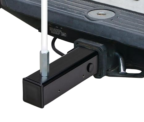 Checkers Heavy Duty Powered Threaded Hex Warning Whip Safety Flag Hitch