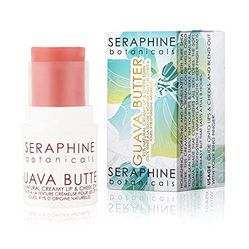 Seraphine Botanicals 91% Natural Creamy Lip & Cheek Stain Butter Guava