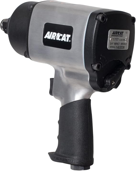 AIRCAT 1777 3/4" Impact Wrench, Twin Hammer Design, 1,400 ft-lb Max Torque