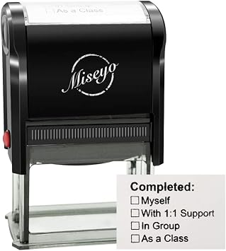 Completed - Self Inking Teacher Stamp - Black Ink