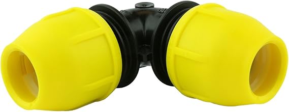 HOME-FLEX Underground IPS Yellow Poly Gas Pipe 90 Degree Elbow (1)