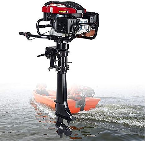 Hangkai 7Hp 4-Stroke Outboard Motor - Boat Engine With Water Cooling, For Inflatable, Fishing, Sailing Boats & Small Yachts