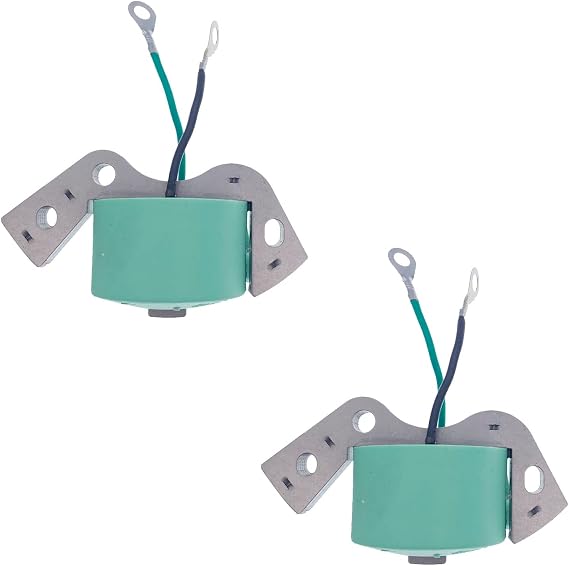 2Pcs Ignition Coil Compatible with OMC Johnson Evinrude Outboard 1.5hp-40hp Elto outboard 12hp,Replace 582995 584477 580416 18-5181D