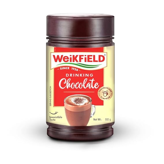 Weikfield Drinking Chocolate Powder | Made From the Finest Cocoa Beans | 500gm (17.6 Oz)