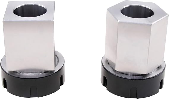 BestParts ER40 Square and Hex Workholding Holder Collet Chuck Block Set