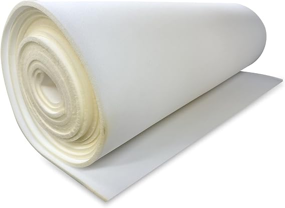 AK Trading CO. 1 Thick Open Cell Upholstery Foam Padding 56 Wide by The Yard Soft, High-Quality Upholstery, Crafts & DIY Projects Foam