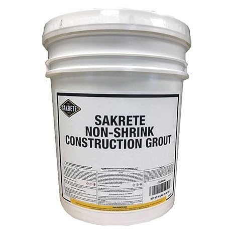 Non-Shrink Grout, Pail, 50 lb, 0.45 cu. ft.