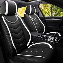 Car Seat Covers Fit for Hyundai Santa Cruz 2000-2026, Stylish Sport Seat Covers, Waterproof Wear-Resistant Premium Nappa Leather Car Seat Cover.(2 Pcs Front/Black Blue)
