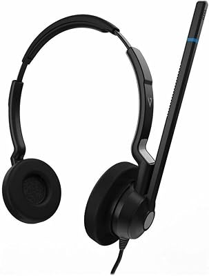 V7 Wired Binaural QD Call Center Headset