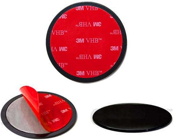 Navitech 80mm (Twin Pack) Circular Adhesive Universal Dash Disc for Windscreen Suction Cups Compatible with Binatone A435 UK & ROI Sat Na