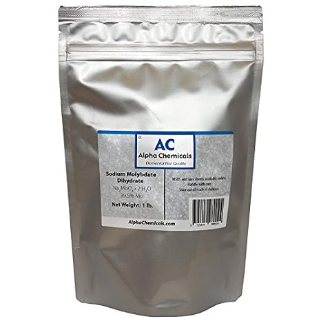 Sodium Molybdate - Na2MoO4*2H2O,gt;99% Pure - 1 Pound