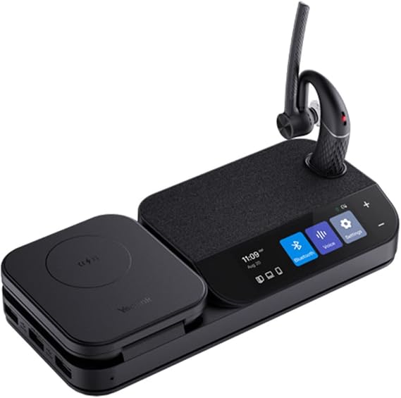 Yealink BH71 Workstation Speaker and Wireless Bluetooth Headset BH71 (1208653) - Teams Certified Deskphone, PC/Mac, Works with Zoom, RingCentral, 8x8, Vonage Gold Support Plan Included