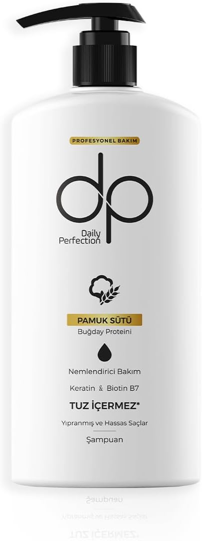dp Daily Perfection Cotton Milk Wheat Protein Unsalted Shampoo 500 Ml