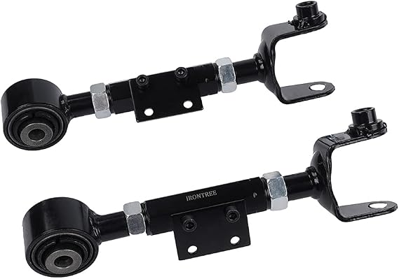 IRONTREE 2Pcs K90489 (1 Pair) Professional Left Right Rear Upper Adjustable Control Arm Compatible with 2002-2006 Honda CR-V, 2003-2011 Honda Element, OE Replacement# 52390S9AA11 52400S9AA11