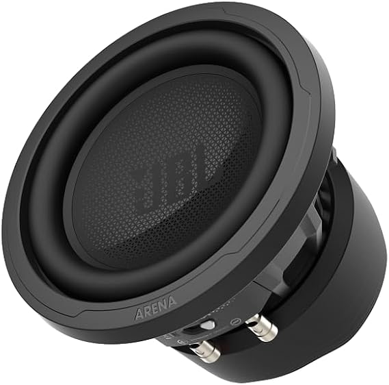 JBL Arena 8-8"(203mm) High-Performance Automotive Subwoofer, 400W RMS, 1200W Peak, Sensitivity @2ohms (2.83V/1m): 89.3dB, Frequency Response: 50 1.5kHz, Selectable impedance: 2 and 4-ohms