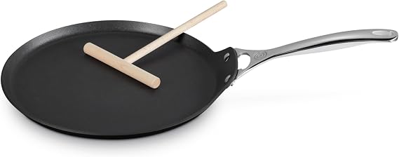 Le Creuset Toughened Non-Stick PRO Crepe Pan with Rateau, 11"