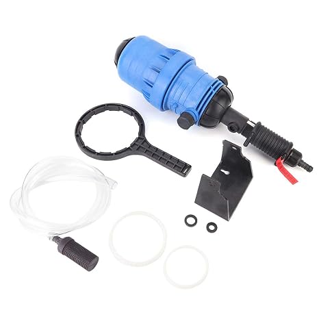 Livestock Farming Fertilizer Injector Dispenser Proportioner Dosing Pump 0.4%-4%, PVC, Durable, Resistant - Hydraulic Hose Compatible, Precise Dosage, Ideal for Agricultural and Industrial Use