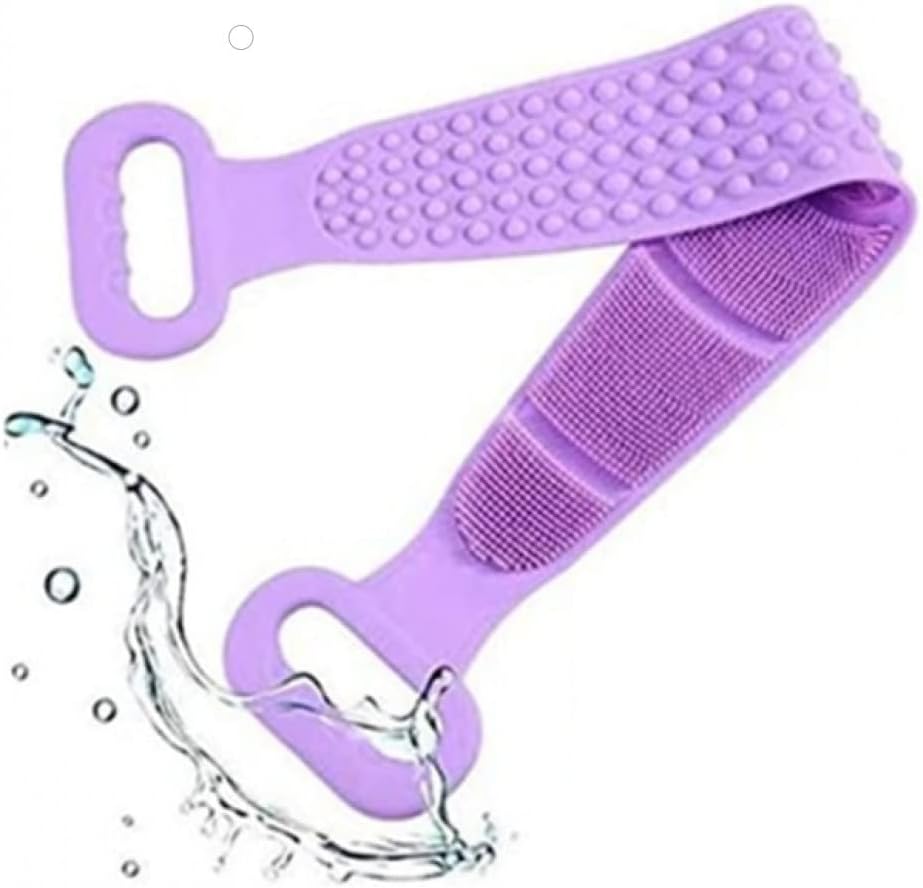 TİNEKE Banyo Sırt Kesesi Çift Taraflı Silikon Cilt Temizleme Fırçası 60 Cm