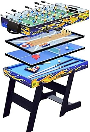 Combination Game Table,Multi-Function 4 in 1 Steady Combo Game Table,Multi-Player Interactive Game Table,for Game Room, Bar