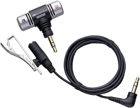 OM SYSTEM ME-51 S Stereo Microphone Digital Voice Recorders (T-Type) - suitable for WS-Series/DM-Series from Olympus recordings,Black