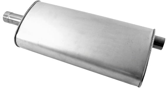 Walker Quiet-Flow SS 21602 Direct Fit Exhaust Muffler 2.5" Inlet (ID) 2.25" Outlet (ID) for Jeep Liberty