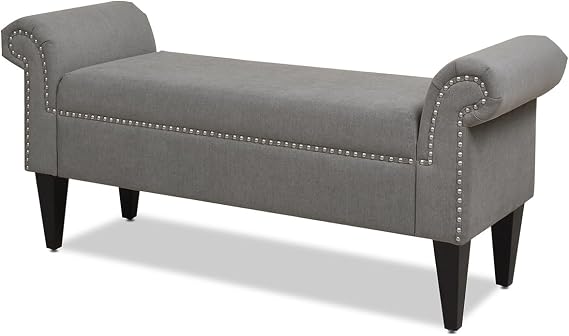 Jennifer Taylor Home Kathy Roll Arm Entryway Accent Bench