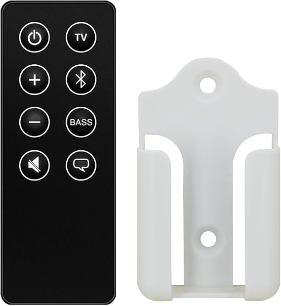 Replacement Remote Control for Bose Smart Soundbar 600 873973-1100 Includes Mounting Bracket