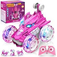 Remote Control Car, 360 flips 2.4GHz Fast Stunt Rechargeable 4WD Double Sided RC Car Toys for 3 4 5 6 7 8 Year Old Gilrs Boys, Fun Outdoor Birthday Xmas Halloween Easter Gifts for Girls 3-8 Year Old