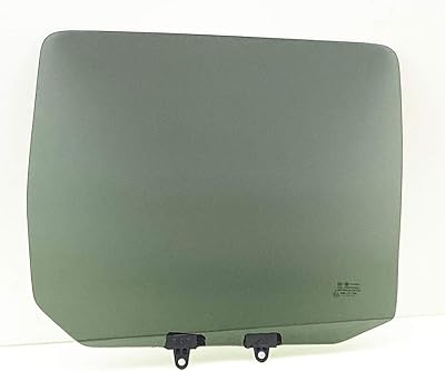 Driver Left Side Rear Door Window Door Glass Compatible with Nissan Frontier Pickup 4 Door Crew 2000-2004 Models