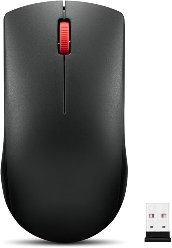 Lenovo Kablosuz Fare (WL150) - 2.4G Nano USB-A Çok Yönlü Ergonomik Fare - 3 Milyon Tıklama, 1.000 DPI - Taşınabilir Kompakt Kablosuz Tasarım - Bilgisayar ve Dizüstü Bilgisayar Aksesuarları