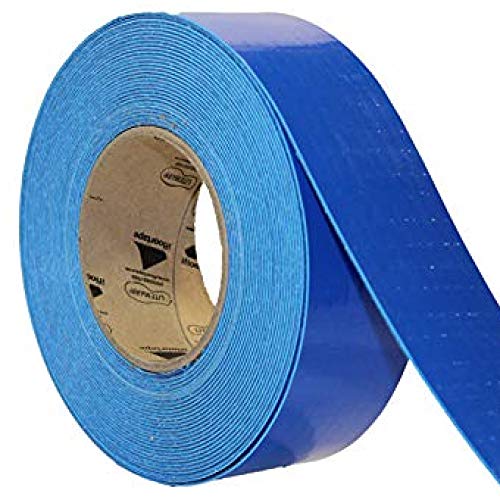 LiteMark Smooth Floor Marking Tape, EC-700 Heavy Duty Thick, Easy to Keep Clean, Warehouse, Blue 1 Inches by 3 feet 6 Pack