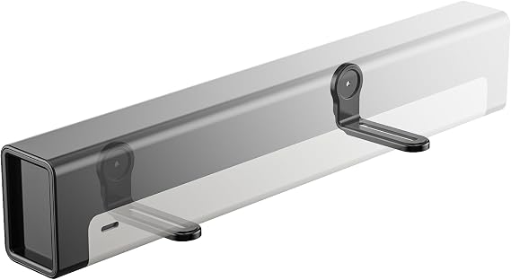 WALI Center Channel Speaker Wall Mount, Universal Soundbar Wall Mount Bracket Hold up to 33 lbs, Arms Extend from 5.1 inch (SLK203), Black