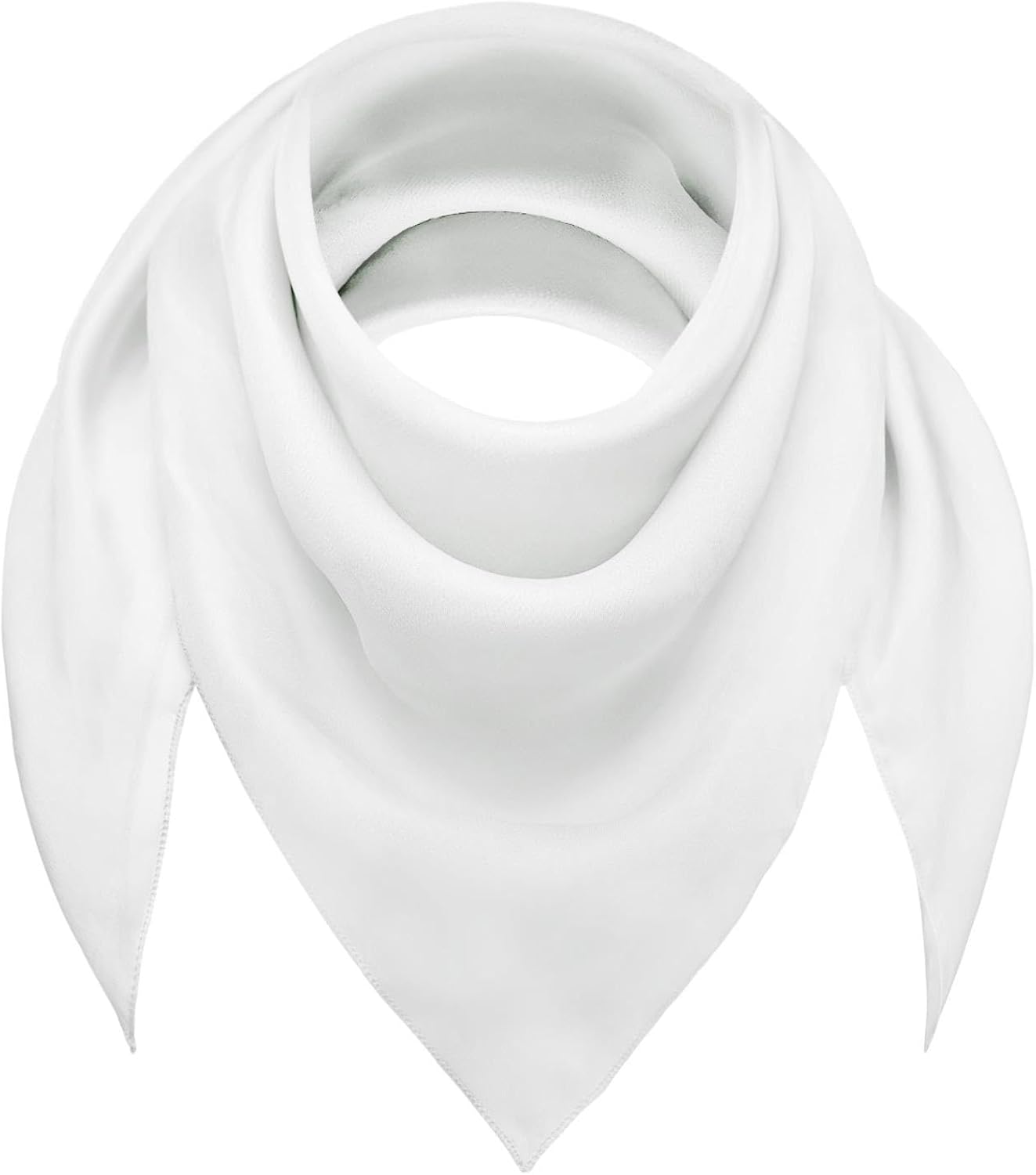 Basic Sense Square Chiffon Scarf Retro Lightweight Neck Scarves Bandana for Women