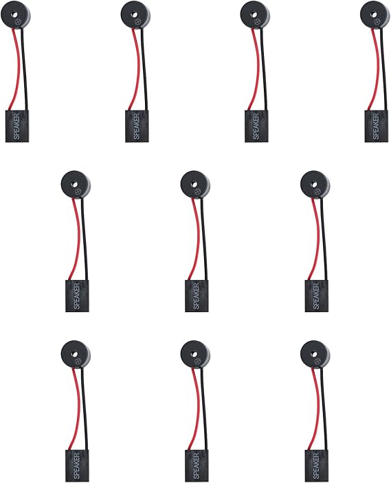 Podazz 10pcs Mainboard Computer Internal PC Beep Code Internal Speaker Buzzer for Computer Repairing