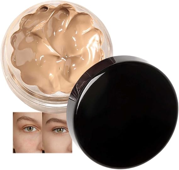 Cream Concealer, Natural Color Full Coverage Concealer for Correcting Dark Circles Acne Spot Redness, Blendable Waterproof Long Lasting Makeup Foundation