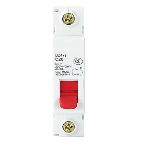 1P/2P 6A 10A 16A 20A 25A 32A 40A 50A 63A Circuit Breaker 230V/400V MCB Din Rail Mount AC Disconnect