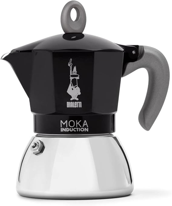 BIALETTI Bialetti Moka Induction 4-Cup IH Compatible & Direct Fire Type Coffee Maker Espresso Maker Macchinetta