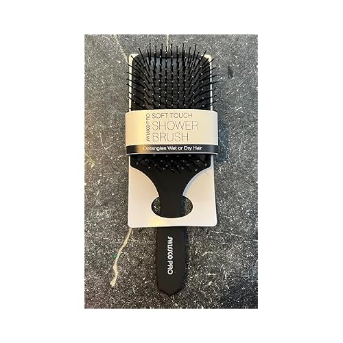 Swissco Soft Touch Shower Hair Brush Black