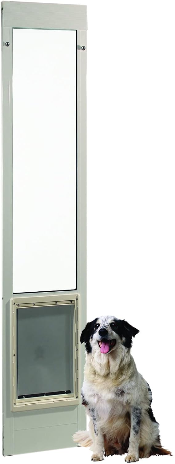 Ideal Pet Products Fast Fit Aluminum Pet Patio Door, Extra Large, White