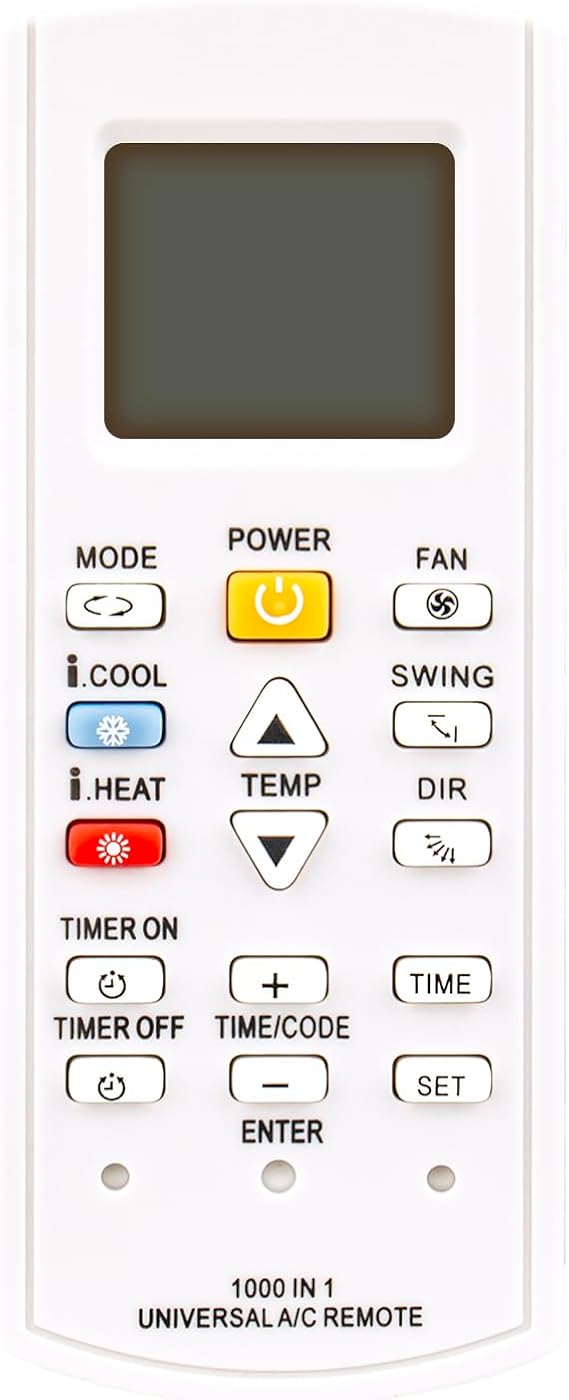 Universal AC Remote Control Replacement Compatible with Hisense/Midea A/C