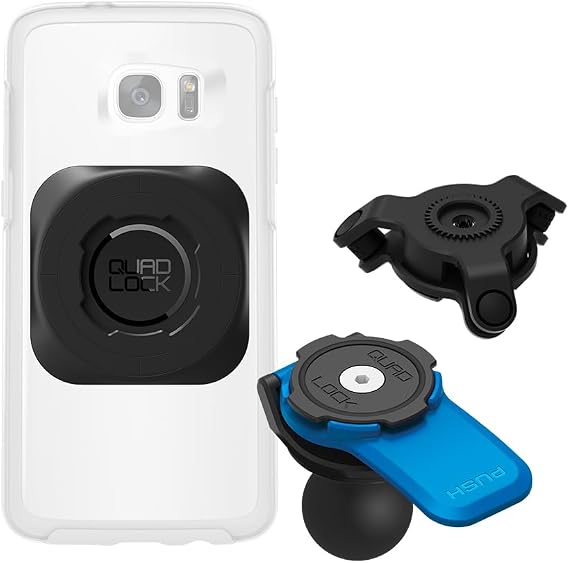 Quad Lock 1" Ball Adaptor Motorcycle Phone Mount Kit with Vibration Dampener and MAG Universal Adaptor