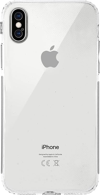 KZY İLETİŞİM Apple iPhone XS Max ile uyumlu Kapak Kamera Korumalı Tıpalı Şeffaf Silikon Kılıf