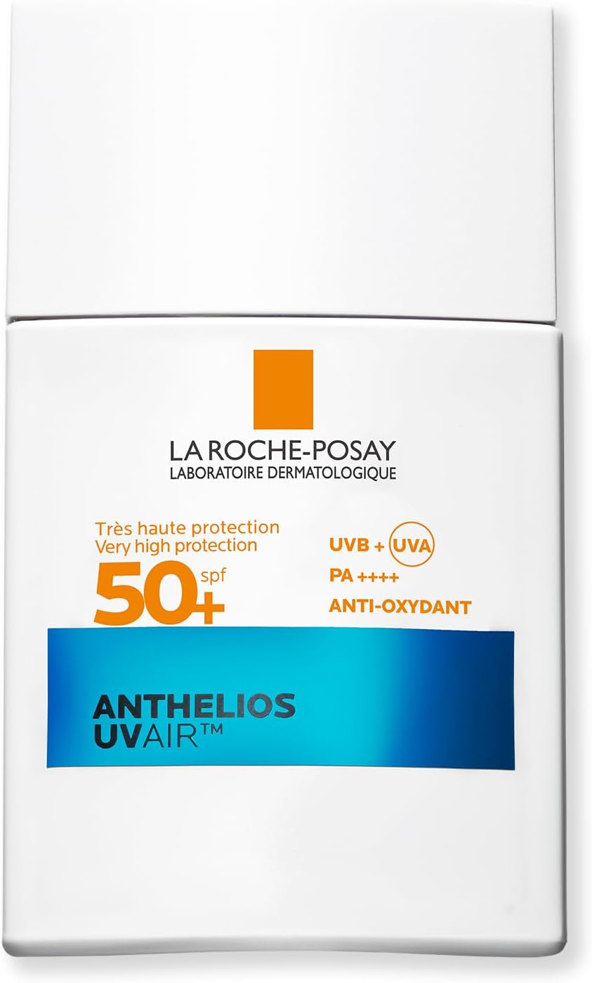 La Roche-Posay Anthelios UVAIR SPF50+ Sunscreen With Hyaluronic Acid & Niacinamide, Ultra-Lightweight, Very High Daily Protection From UVB and UVA Rays, 40ml