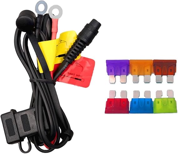 Gerbing 12V Battery Harness with 6 Color-coded Fuses Replacement Battery Harness Compatible with 12V Heated Clothing