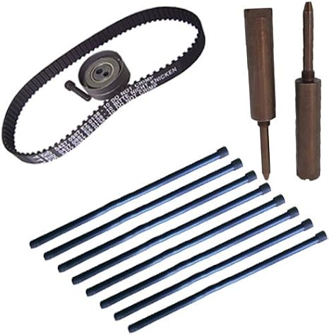 Deutz 1011 and 1011F Series Timing Belt with Timing Alignment Pins and 8 Pushrods (Belt Pins and Pushrods 4 Cylinder)