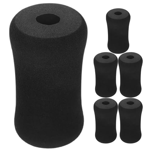 SUPVOX 6Pcs Foam Foot Pad Roller Covers Replacement for Leg Extension Machine Gym Equipment Pads 5.11X2.75X0.9 Inch Home Workout Foam Roller Protectors