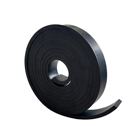 Solid Rubber Sheets,Rolls & Strips 1/4 (.25)" Thick X 1" Wide X 10'Long | Solid Rubber Strips for DIY Gaskets Crafts Pads Sealing Abrasion Supports Flooring Protection Warehouse