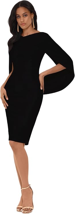 Betsy & Adam Velvet Asymmetric Neck Evening Dress Strapless with Leg Slit Front Party Dress