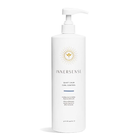 INNERSENSE Organic Beauty - Natural Quiet Calm Curl Control | Non-Toxic, Cruelty-Free, Clean Haircare (Pump Bottle, 32 fl oz | 946 ml)